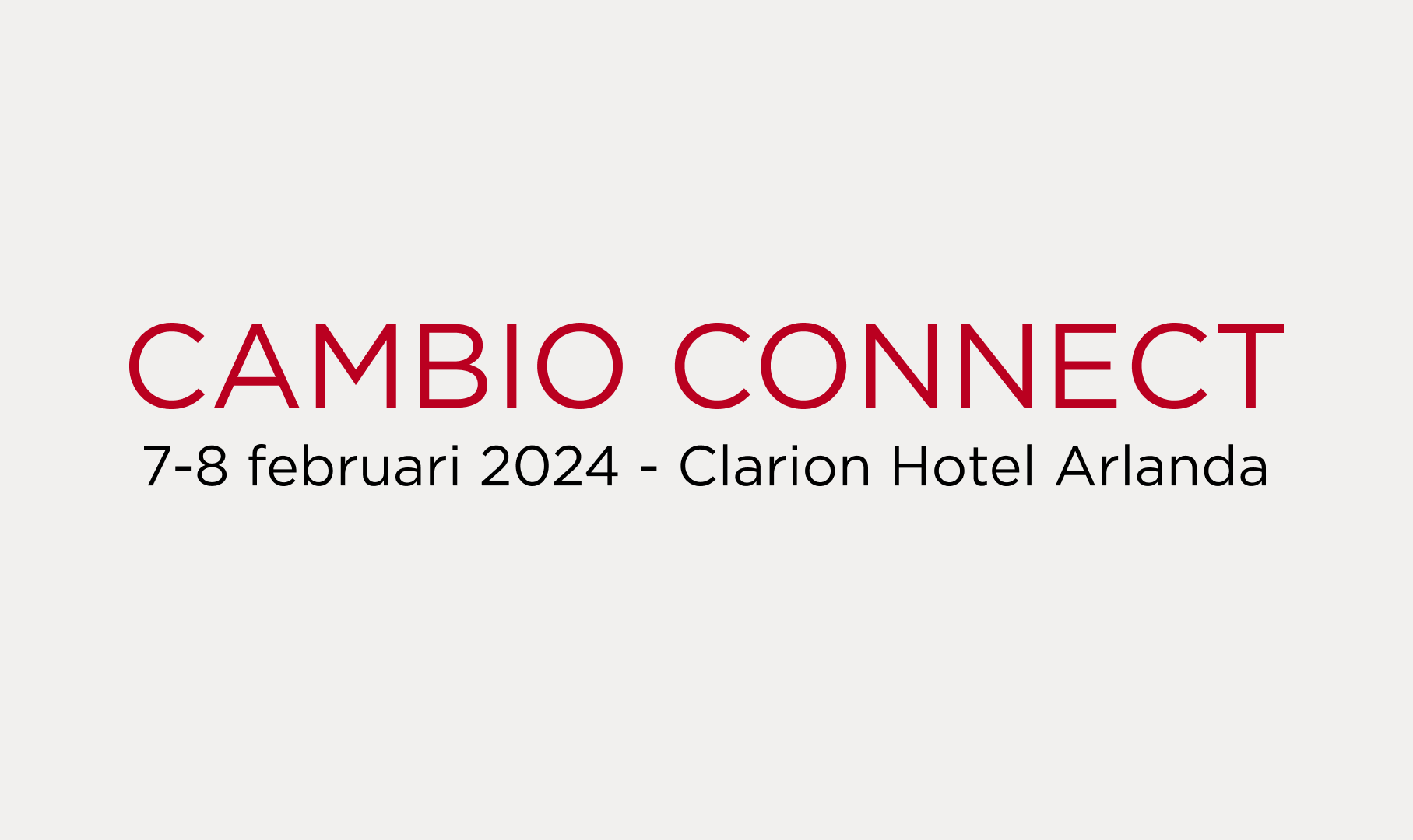 Talare på Cambio Connect 2024 - Cambio