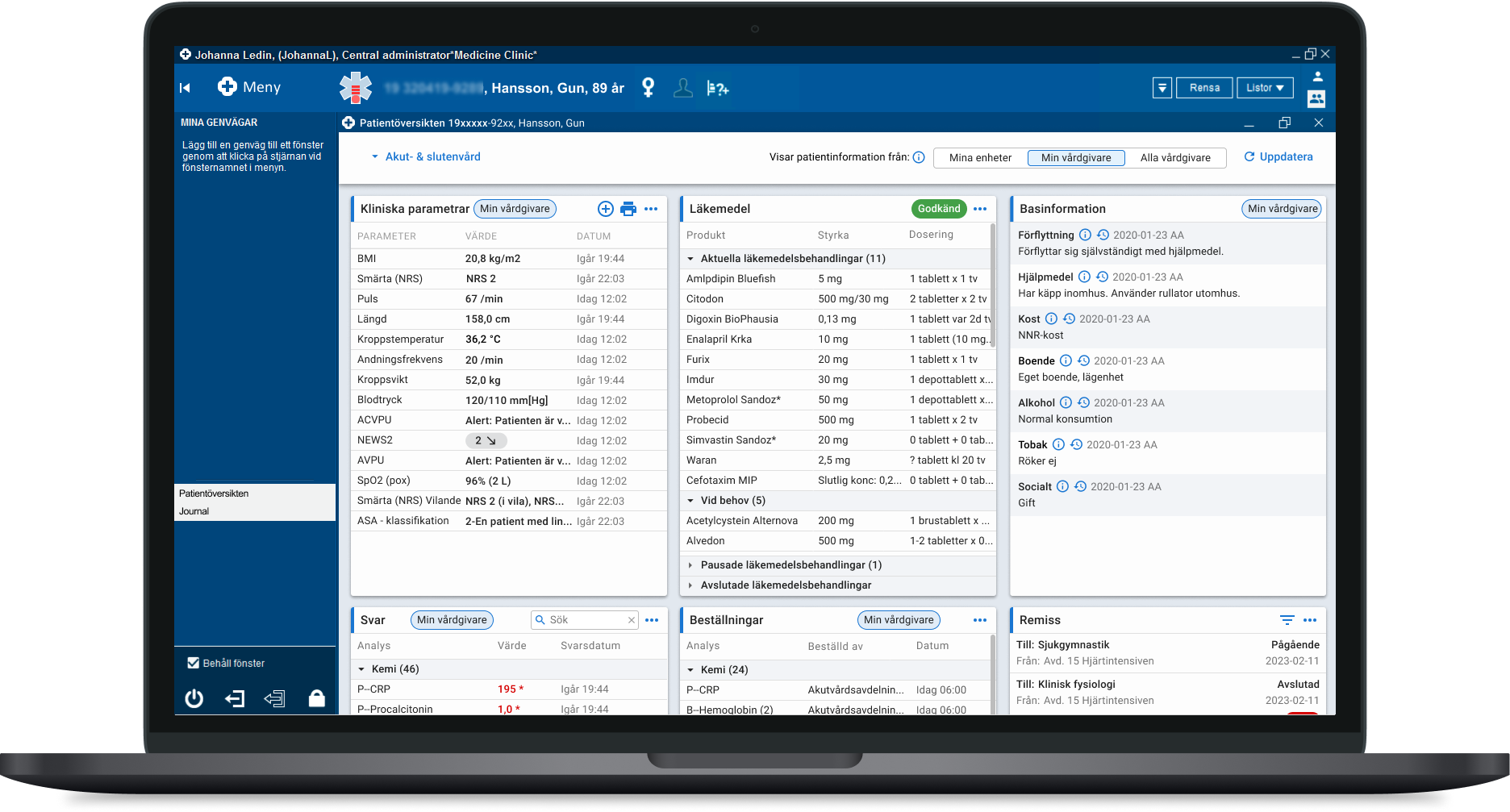Cambio COSMIC journalsystem ett patientfokuserat journalsystem för